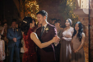 Couple dancing St Bernard's Waltz ceilidh dance